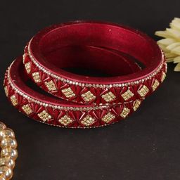ZULKA Set Of 2 Lac Kada Bangles image 2