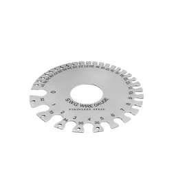 A.D INTERNATIONAL Wire Gauge Measuring Tool Stainless Steel Sheet with 0.19 - 8.23 mm Measuring Range and Round Shape, 40-GS-801-22