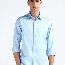 Flying Machine Men Solid Slim Fit Casual Shirt-image-66