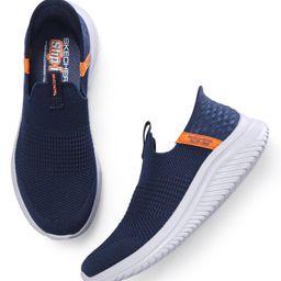 Skechers Ultra Flex 3.0 Smooth Step Hands Free Slip Ins Solid Shoes- Navy Blue-picture-4