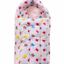 Jars Collections Organic Cotton Sleeping Bag Cum Nest Bag Cartoon Print  White-image-38