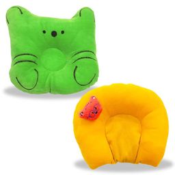 Chinmay Kids Polyester Fibre, Mustard Seeds Animals Baby Pillow Pack of 2  Green, Yellow-image-15