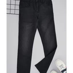 Pantaloons Junior Mild Washed Jeans - Black-picture-2
