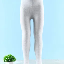 Cute Walk By Babyhug Knit Antibacterial Solid Footed Tights - Grey-picture-40