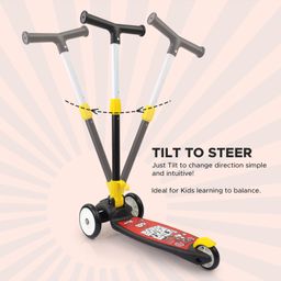NHR Smart Kick Scooter with 3 Level Adjustable Height & Foldable Structure- Black image 2