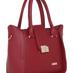 Stamp PU Structured Handheld Bag with Tasselled image 2