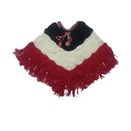 Cute Collection Girls Pure Wool Poncho-51