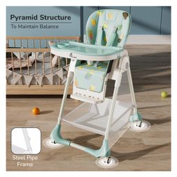 R for Rabbit Marshmallow High Chair Adjustable Height - Blue image 4