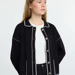 Trendyol Shirt Collar Cardigan-picture-16