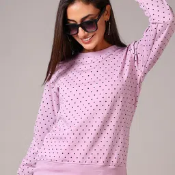 V-Mart Women Printed Round Neck Pullover Sweatshirt-picture-23
