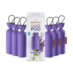 AuraCam 6Pcs Purple Gold Standard Camphor Pod Cone Lavender Air Fresheners-image-98