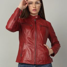 Teakwood Leathers Women Leather Lightweight Leather Jacket-image-92