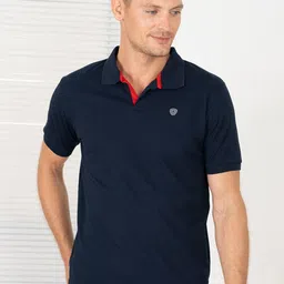 Lux Cozi Men Solid Polo Collar Slim Fit T-shirt-picture-39