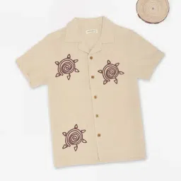 Pantaloons Junior Boys Egret Printed Shirt-picture-5