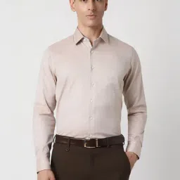 Van Heusen Pink Cotton Slim Fit Printed Shirt-picture-22