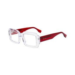 Ted Smith White Square Unisex Eyewear Frames-picture-31