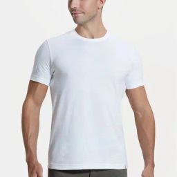 Jockey IM21 White Super Combed Supima Cotton Half Sleeves T-Shirt-image-71