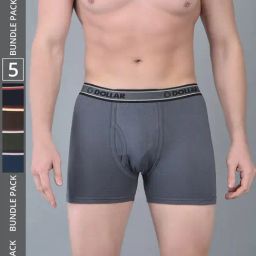 Dollar Bigboss Assorted Cotton Regular Fit Trunks - Pack Of 5-picture-12