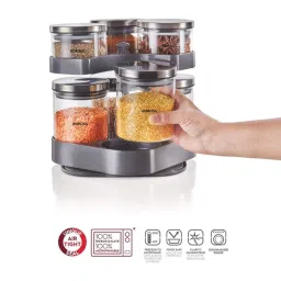 borosil Borosil¿Transparent Glass Jar & Container (600ml) image 2