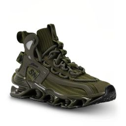 Atom Men's Alpha Predator Olive Running Shoes image 2