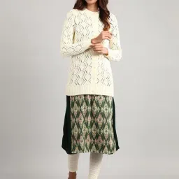 Aurelia Off-White Crochet Pattern Cardigan-picture-44