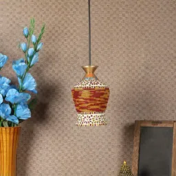 DecorativeRay Multicolor Glass Hanging Light - Set of 1-image-56