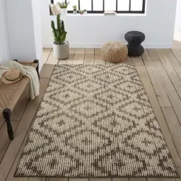 Saral Home Brown & White Carpet - Set of 1-image-95