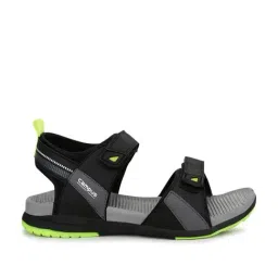 Campus Men's Black Floater Sandals-image-11