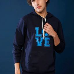 Campus Sutra Navy Printed Full Sleeves Hoodie-image-31