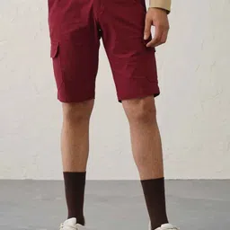 Minus One Men Cotton Regular Fit Shorts-image-87
