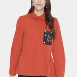 Oxolloxo Red Floral Print Shirt-picture-9