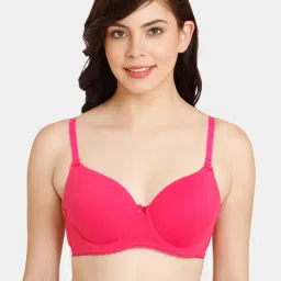 Rosaline by Zivame Fuchsia Under-Wired T-Shirt Bra-picture-3
