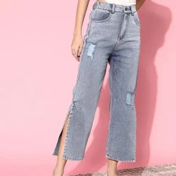 Melon by PlusS Light Blue Distressed Jeans-image-38