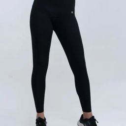 Soie Black Plain Sports Tights-image-21