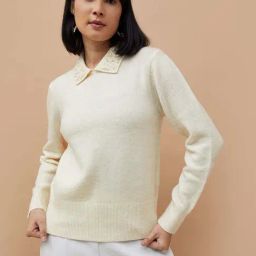 Code by Lifestyle Cream Embellished Top-image-17