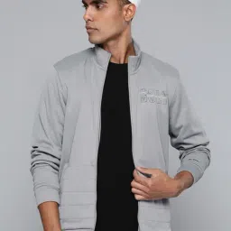 ALCIS Grey Slim Fit Printed Sports Jacket-11
