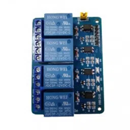 4 Channel 12V Relay Module with Optocoupler-12