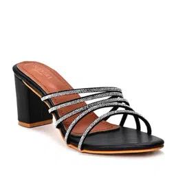 Scentra Women's Black Casual Sandals-picture-10