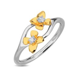 Kisna Diamond & Gold Jewellery Priha For Her 14k (585) Diamond & Gold Ring For Women-image-28