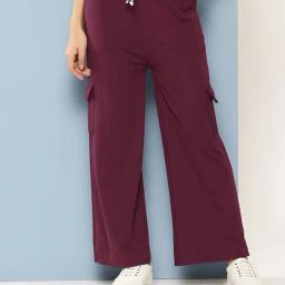 Aarika Girls Maroon Solid Pants-image-50