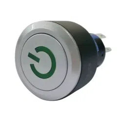 RS PRO Illuminated Push Button Switch Momentary 22.2 mm SPDT Green LED 250 V AC, 1758419-13