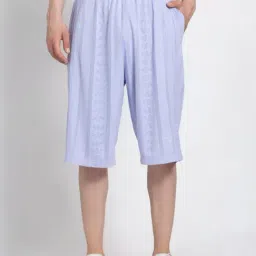 Adidas Originals Purple Loose Fit Self Pattern Shorts-image-66