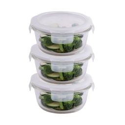 Lock & Lock Transparent Glass Bake and Store Container - 380ml image 2