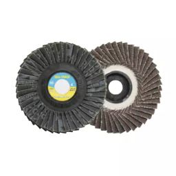Ultra Touch 4 inch 120 Grit Black Flexible Flap Wheel For Surface Finishing-image-72