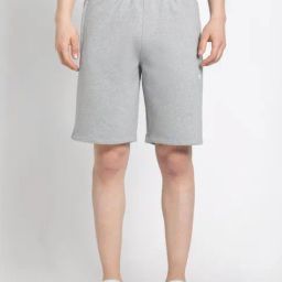 Adidas Originals Grey Cotton Regular Fit Texture Shorts-picture-6