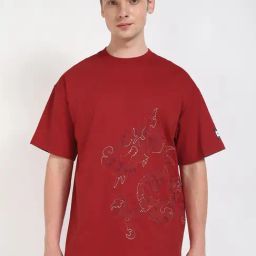 Tommy Hilfiger Arizona Red Cotton Regular Fit T-Shirt-image-46