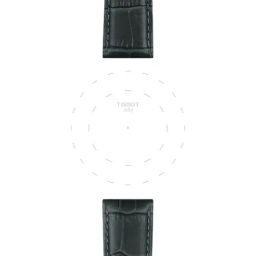 TISSOT Official T852045750 Black Leather Watch Strap Lugs 21 mm-image-4
