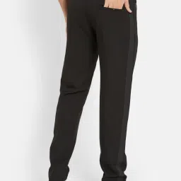 Octave Black Regular Fit Trackpants image 2