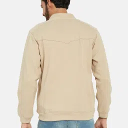 Octave Cream Regular Fit Mandarin Collar Sweatshirt image 2