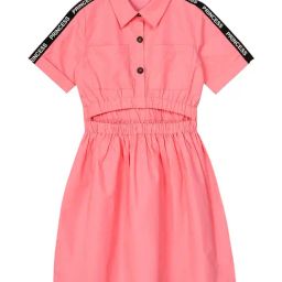 Budding Bees Kids Pink Solid Dress-image-15